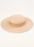 Halo Bridal Hat in Shell
