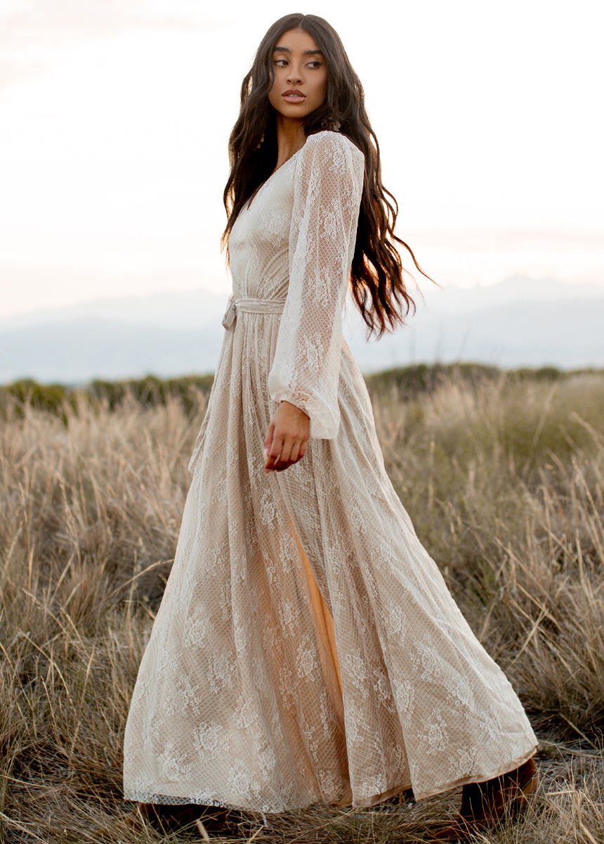 Haley Dress in Sand