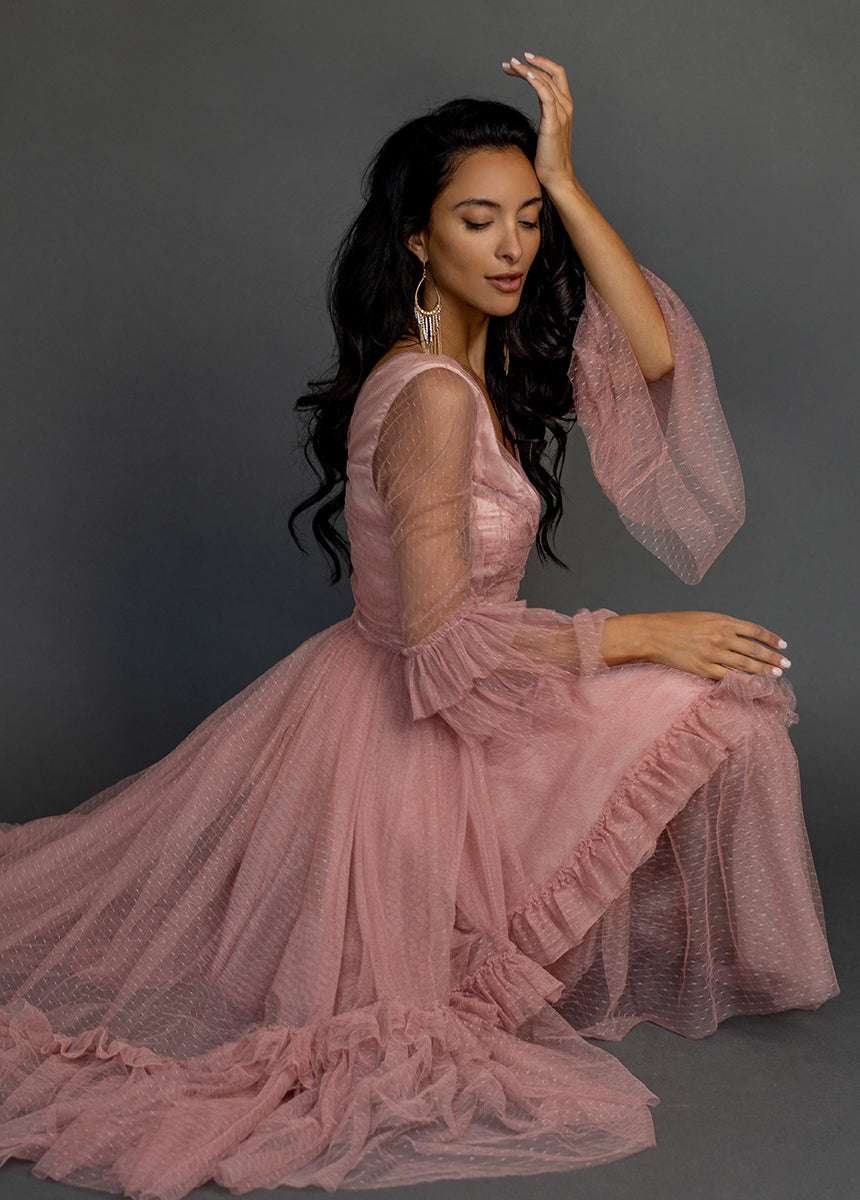 Haisley Dress in Desert Shell