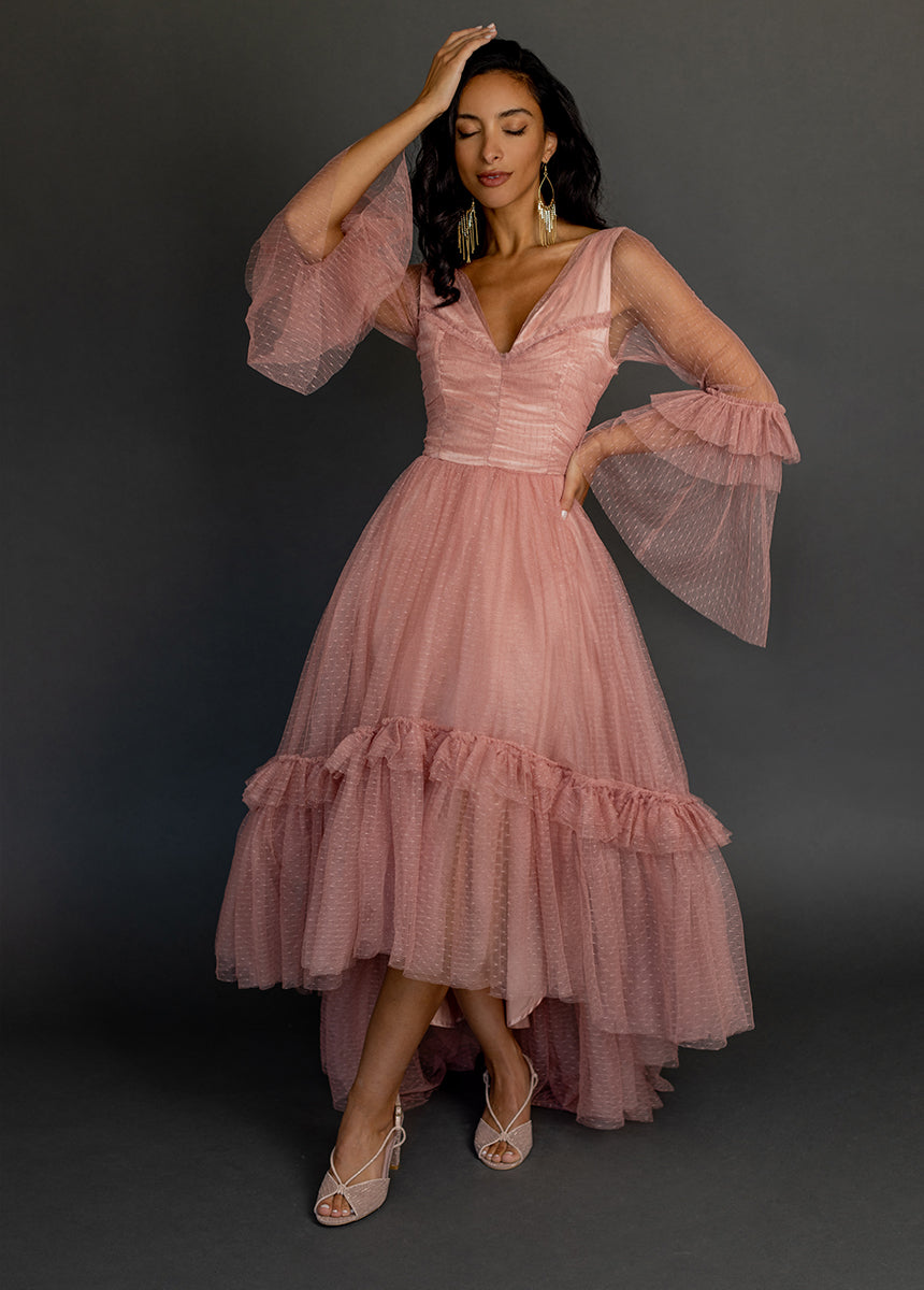 Haisley Dress in Desert Shell