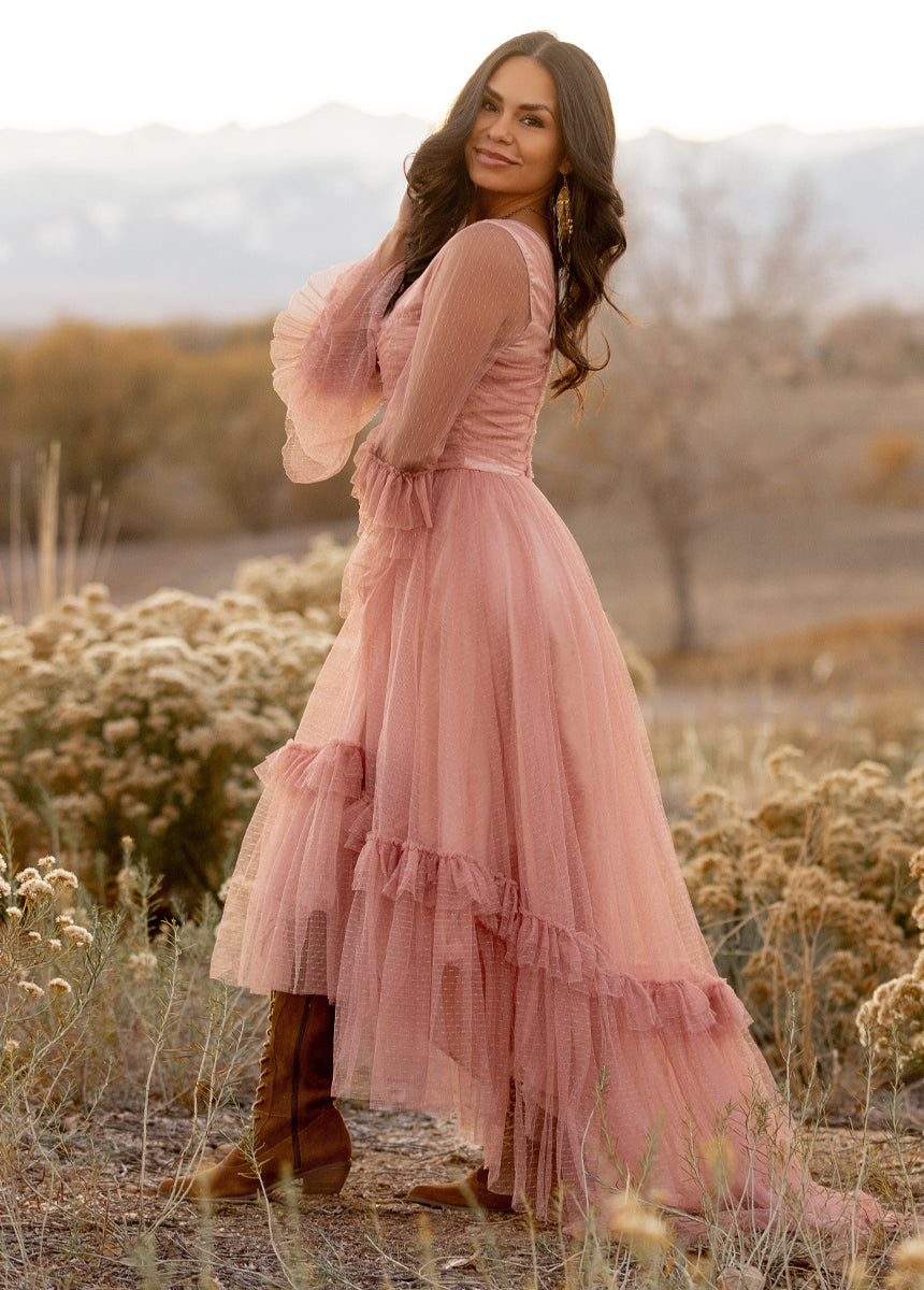 Haisley Dress in Desert Shell