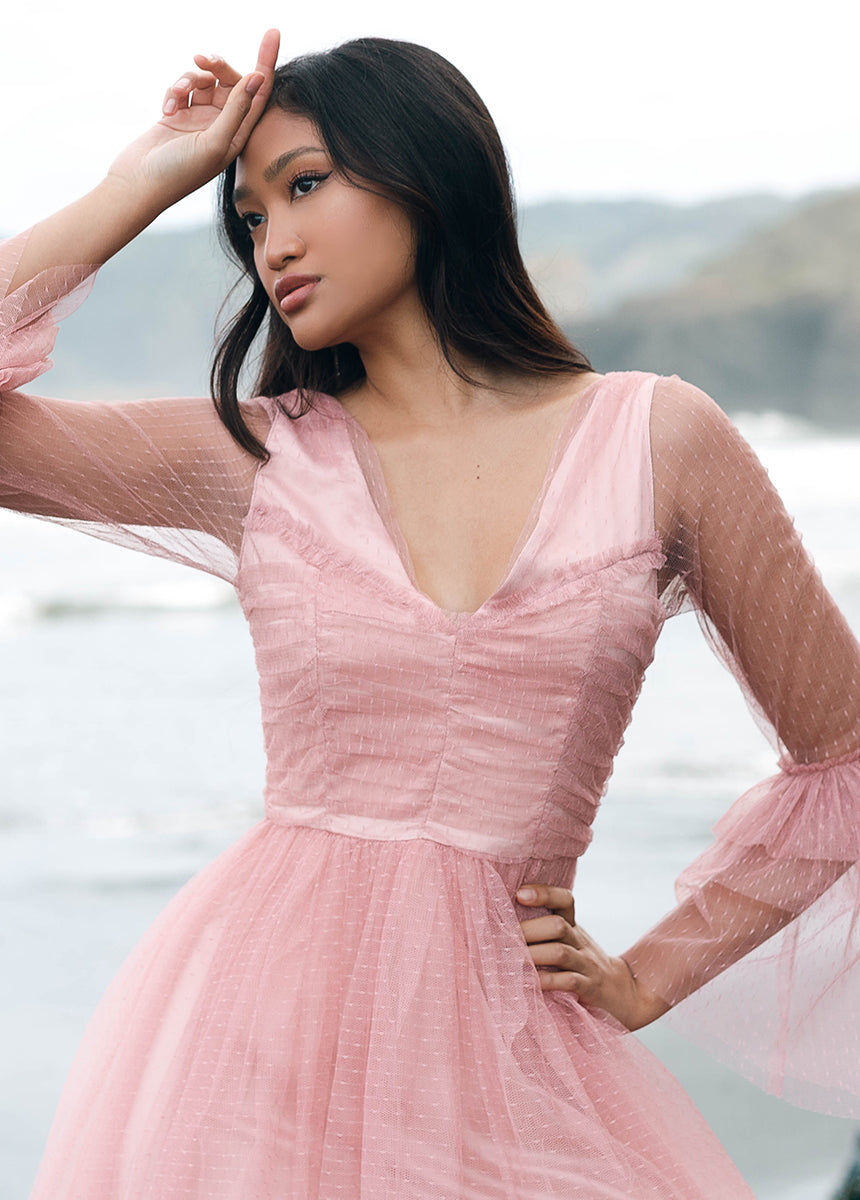Haisley Dress in Desert Shell
