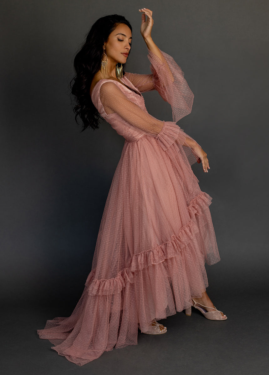 Haisley Dress in Desert Shell