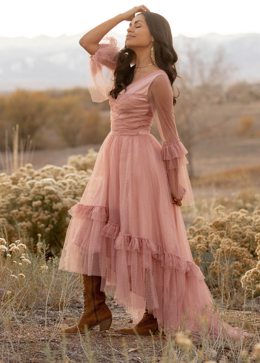 Haisley Dress in Desert Shell