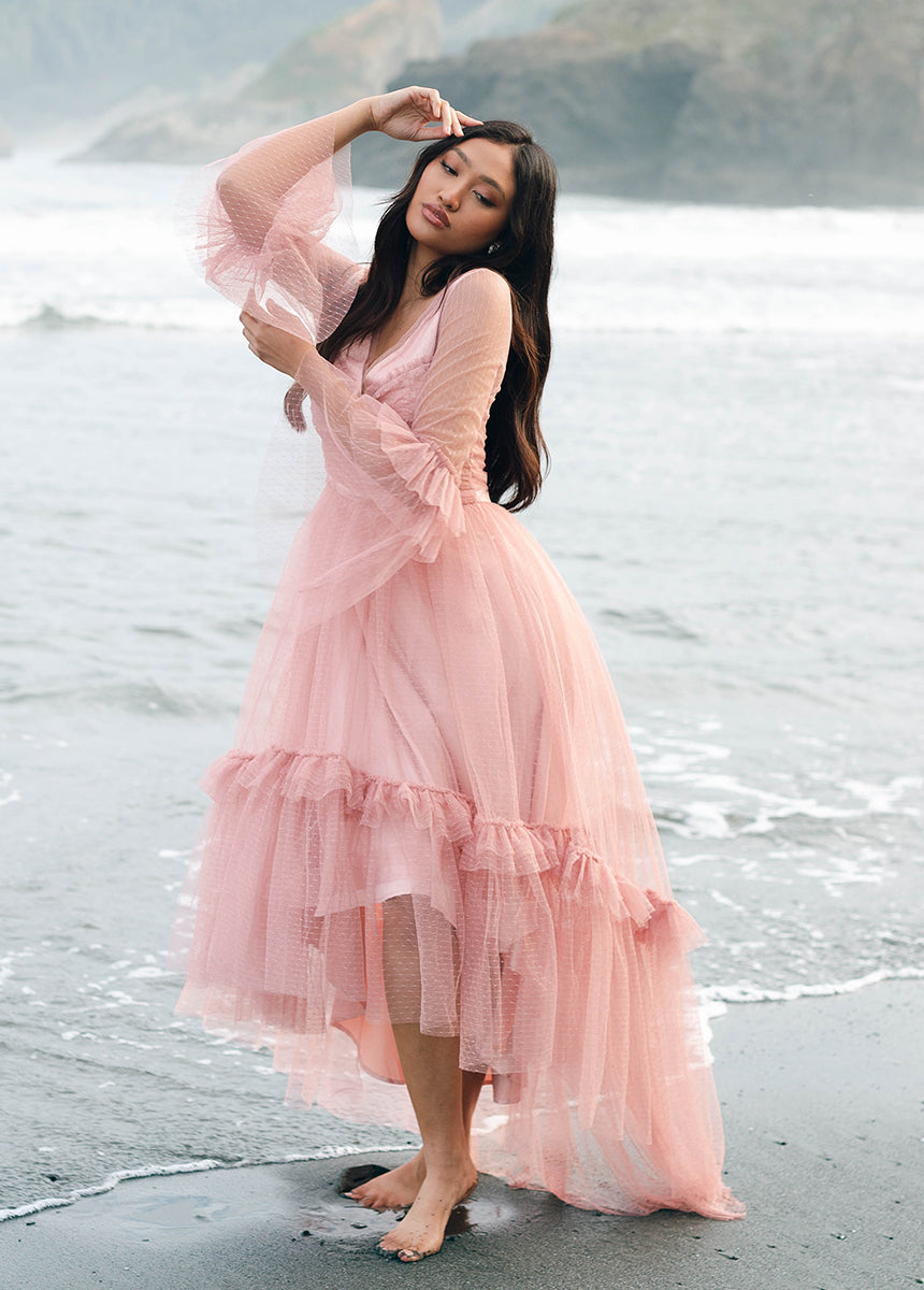 Haisley Dress in Desert Shell