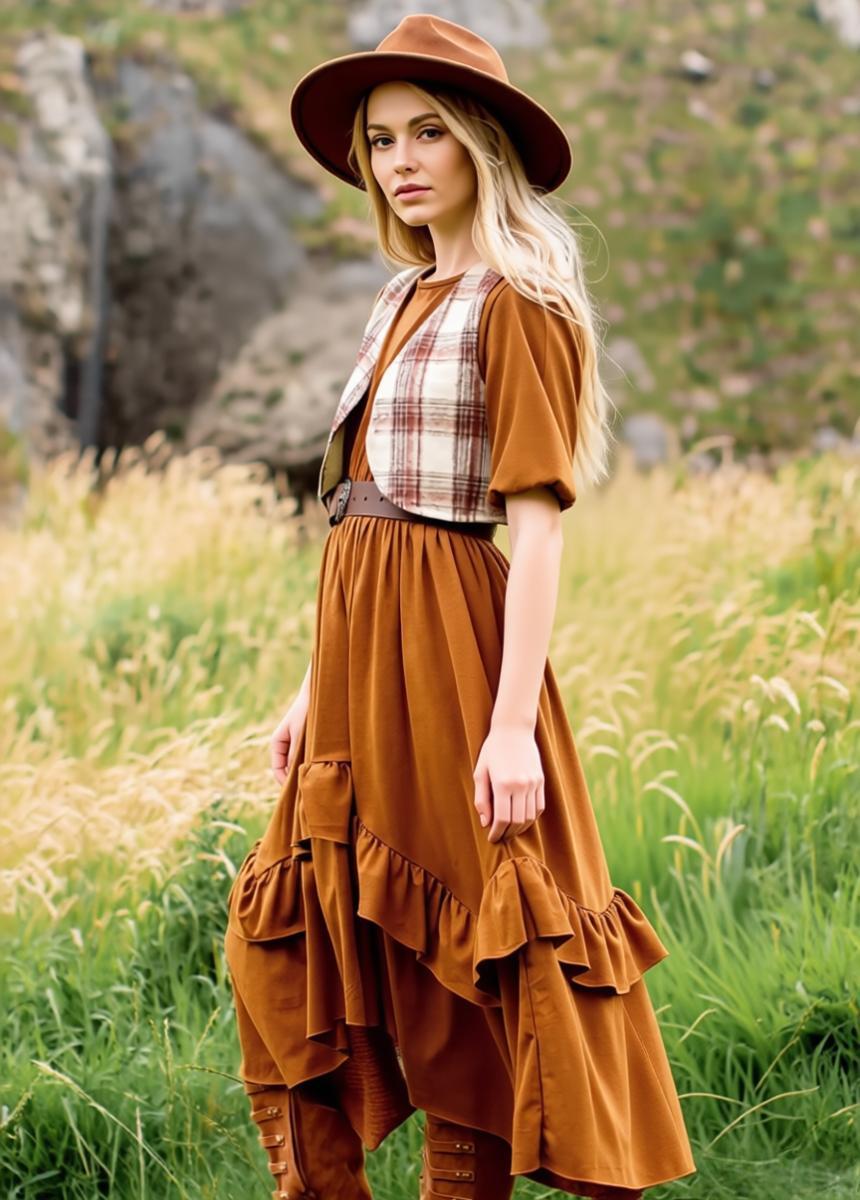 Harley Dress in Spice