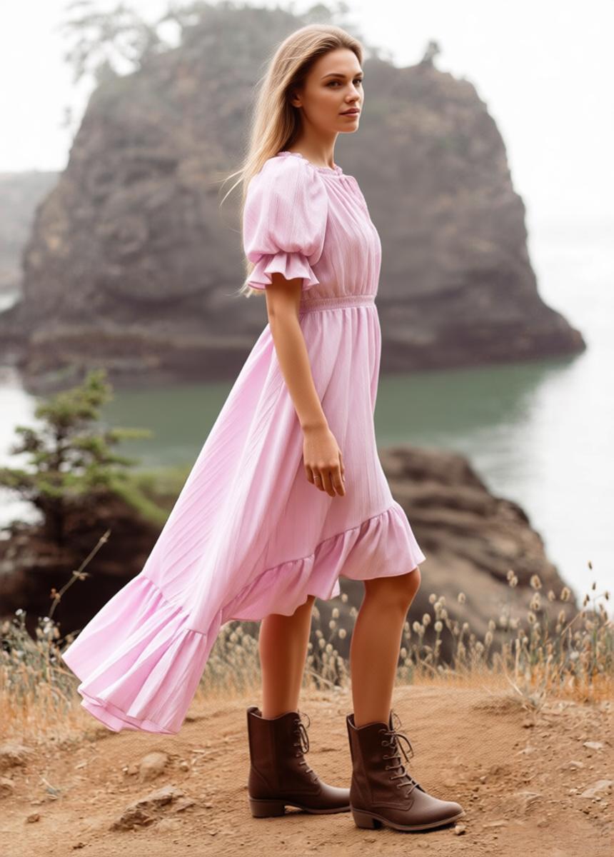 Gwenola Dress in Lilac