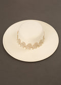 Halo Bridal Hat in Cream